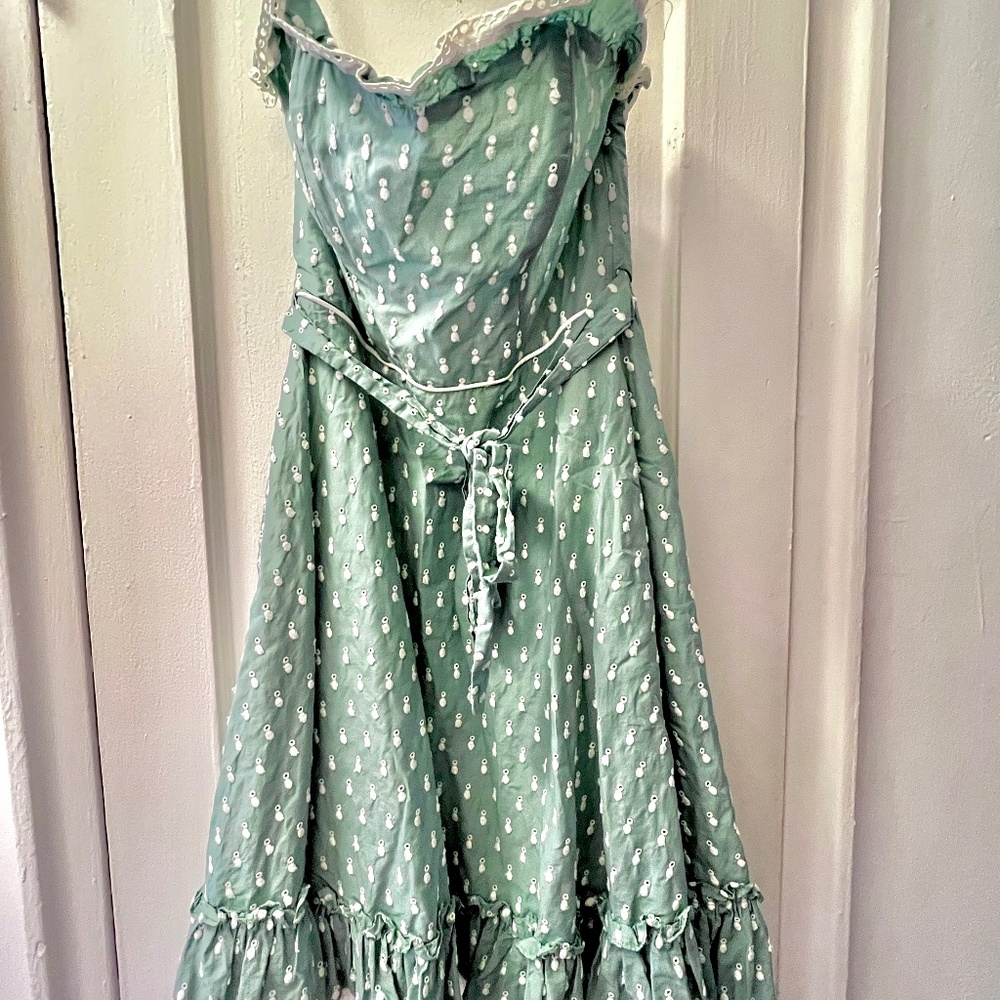 RARE Vintage Betsey Johnson Sea-foam Green Dress!